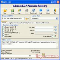 ���������� �������� Advanced ZIP Password Recovery